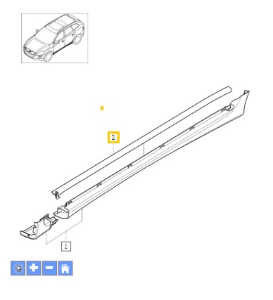 USZCZELKA PROGU LEWA OE VOLVO XC60 (30744879) - vSklep.com